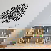 Decoratiune de perete, Monumental Tree 1, Metal, Dimensiune: 70 x 57 cm, Negru