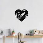 Decoratiune de perete, Diver, Metal, Dimensiune: 78 x 70 cm, Negru
