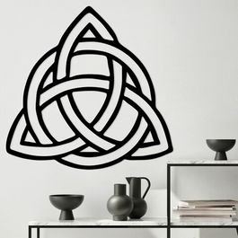 Decoratiune de perete, Model-156, Metal, Dimensiune: 59 x 1,5 x 49 cm, Negru