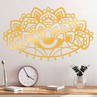 Decoratiune de perete, Mandala-S-4-Gold, Metal, 100 x 60 cm, Auriu