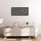 Decoratiune de perete, Decorative Panel 1, Metal, 100 x 48 cm, Negru