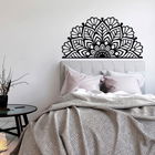 Decoratiune de perete, Mandala 2, Metal, Dimensiune: 150 x 77 cm, Negru
