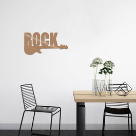 Decoratiune de perete, Rock, Metal, Dimensiune: 50 x 25 cm, Cupru