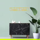 Decoratiune de perete, İnhale Exhale, Metal, Dimensiune: 90 x 15 cm, Auriu