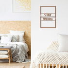 Decoratiune de perete, Stay Weırd, Metal, Dimensiune: 35 x 50 cm, Cupru