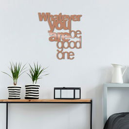 Decoratiune de perete, What Ever You Be Good One, Metal, Dimensiune: 65 x 70 cm, Cupru