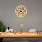 Ceas de perete, Metal Wall Clock 12, Metal, Dimensiune: 48 x 48 cm, Auriu