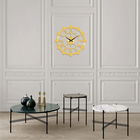 Ceas de perete, Metal Wall Clock 16, Metal, Dimensiune: 48 x 48 cm, Auriu