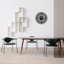 Ceas de perete, Metal Wall Clock 30, Metal, Dimensiune: 48 x 48 cm, Negru
