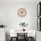Ceas de perete, Metal Wall Clock 11, Metal, Dimensiune: 48 x 48 cm, Cupru