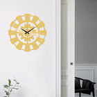 Ceas de perete, Metal Wall Clock 26, Metal, Dimensiune: 48 x 48 cm, Auriu