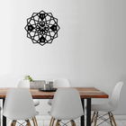Ceas de perete, Metal Wall Clock 27, Metal, Dimensiune: 48 x 48 cm, Negru