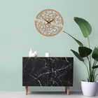 Ceas de perete, Metal Wall Clock 17, Metal, Dimensiune: 48 x 48 cm, Cupru