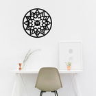 Ceas de perete, Metal Wall Clock 20, Metal, Dimensiune: 48 x 48 cm, Negru