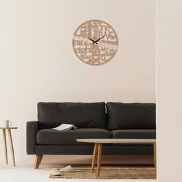 Ceas de perete, Metal Wall Clock 32, Metal, Dimensiune: 48 x 48 cm, Cupru