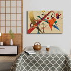 Tablou decorativ, 4570KANDINSKY003, Canvas , Lemn, Multicolor