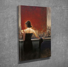 Tablou decorativ, DC189, Canvas, Lemn, Multicolor