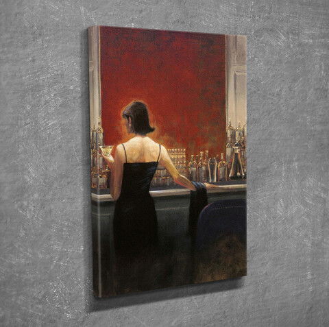 Tablou decorativ, DC189, Canvas, Lemn, Multicolor