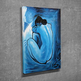 Tablou decorativ, DC195, Canvas, Lemn, Multicolor