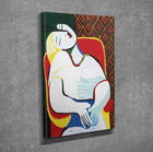 Tablou decorativ, DC198, Canvas, Lemn, Multicolor