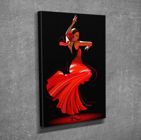 Tablou decorativ, DC201, Canvas, Lemn, Multicolor