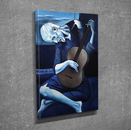 Tablou decorativ, DC199, Canvas, Lemn, Multicolor