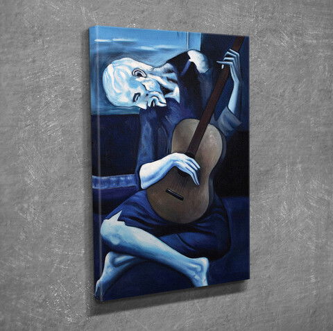 Tablou decorativ, DC199, Canvas, Lemn, Multicolor