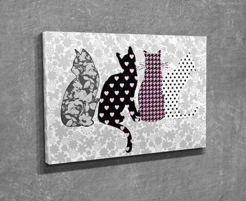 Tablou decorativ, DC212, Canvas, Lemn, Multicolor