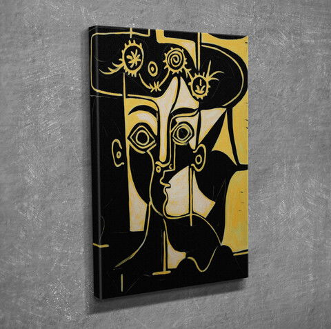 Tablou decorativ, DC240, Canvas, Lemn, Multicolor