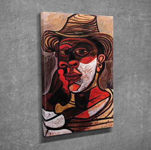 Tablou decorativ, DC254, Canvas, Lemn, Multicolor