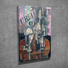 Tablou decorativ, DC256, Canvas, Lemn, Multicolor