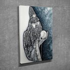 Tablou decorativ, DC263, Canvas, Lemn, Multicolor