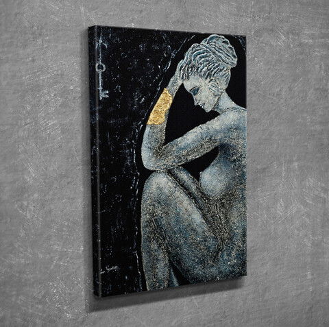 Tablou decorativ, DC264, Canvas, Lemn, Multicolor