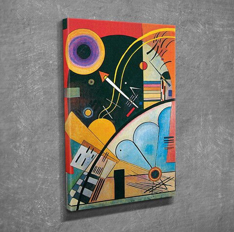 Tablou decorativ, DC276, Canvas, Lemn, Multicolor