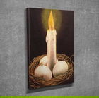 Tablou decorativ, DC298, Canvas, Lemn, Multicolor