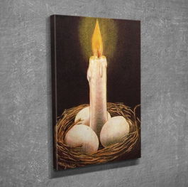 Tablou decorativ, DC298, Canvas, Lemn, Multicolor