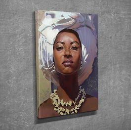 Tablou decorativ, DC326, Canvas, Lemn, Multicolor