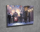 Tablou decorativ, DC333, Canvas, Lemn, Multicolor