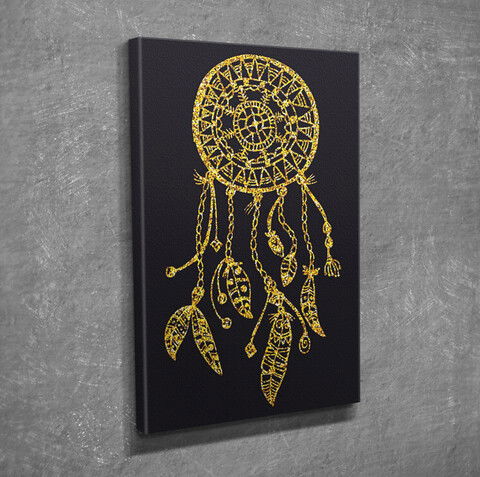 Tablou decorativ, DC346, Canvas, Lemn, Multicolor