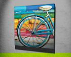 Tablou decorativ, KC208, Canvas, Lemn, Multicolor