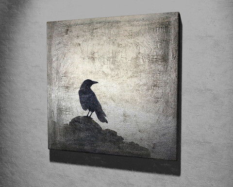 Tablou decorativ, KC218, Canvas, Lemn, Multicolor