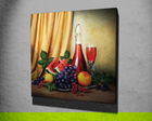 Tablou decorativ, KC231, Canvas, Lemn, Multicolor
