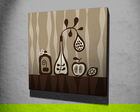Tablou decorativ, KC224, Canvas, Lemn, Multicolor