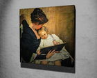 Tablou decorativ, KC271, Canvas, Lemn, Multicolor