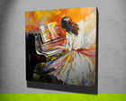 Tablou decorativ, KC273, Canvas, Lemn, Multicolor