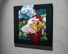 Tablou decorativ, KC290, Canvas, Lemn, Multicolor