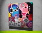 Tablou decorativ, KC296, Canvas, Lemn, Multicolor