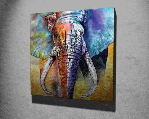 Tablou decorativ, KC306, Canvas, Lemn, Multicolor