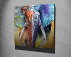 Tablou decorativ, KC306, Canvas, Lemn, Multicolor