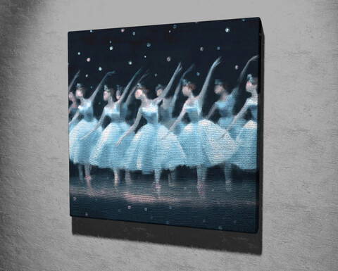 Tablou decorativ, KC316, Canvas, Lemn, Multicolor